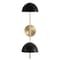 Nuvo Trilby 2-Light Wall Sconce - Matte Black with Burnished Brass 60/7393 - alternate 5